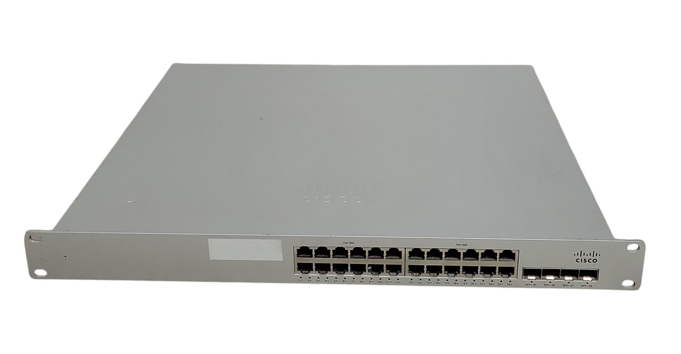Cisco Meraki MS350-24P-HW 24-Port PoE+ Gigabit 4x SFP+ Managed Switch, UNCLAIMED