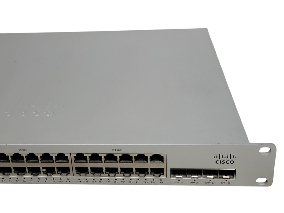 Cisco Meraki MS350-24P-HW 24-Port PoE+ Gigabit 4x SFP+ Managed Switch, UNCLAIMED