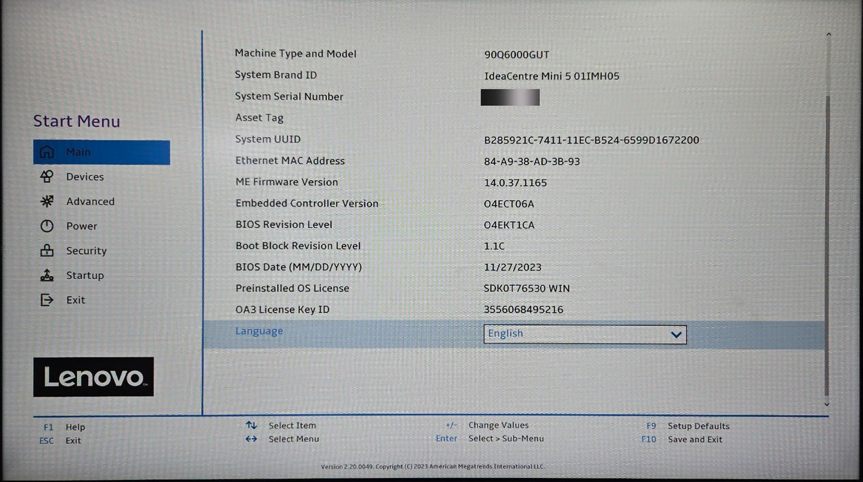 Lenovo IdeaCentre Mini 5 01IMH05 i5-10400T 2.00GHz 12GB RAM 1TB HDD