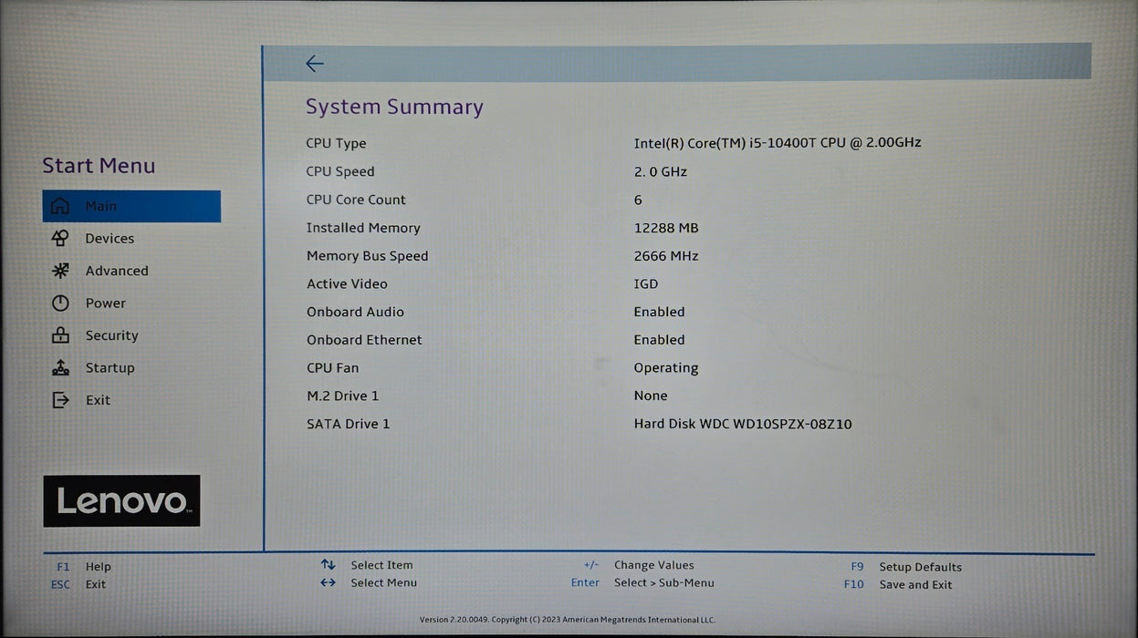 Lenovo IdeaCentre Mini 5 01IMH05 i5-10400T 2.00GHz 12GB RAM 1TB HDD