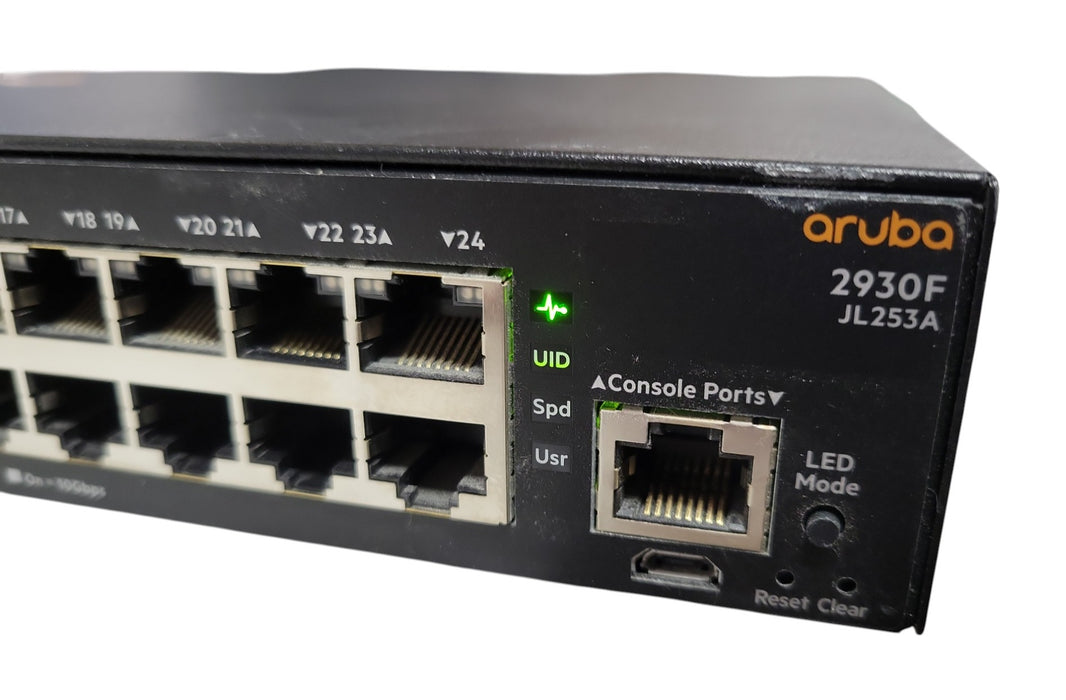 Aruba 2930F JL253A - 24-Port Gigabit Ethernet Switch 4x 1G SFP (READ)