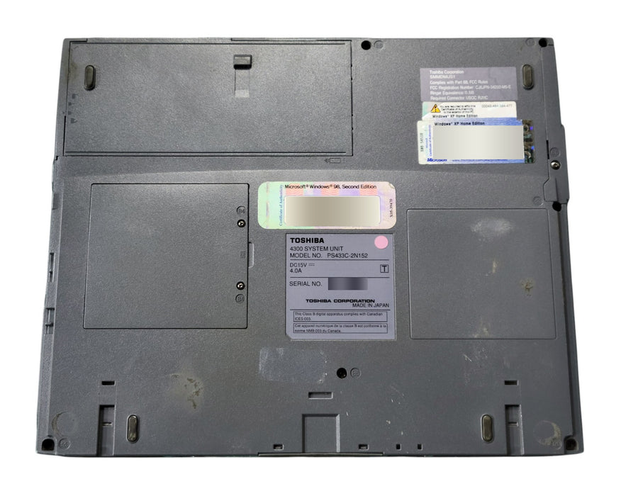 Toshiba Satellite Pro 4330 - Intel Pentium III 647MHz 64MB RAM No HDD + PWR