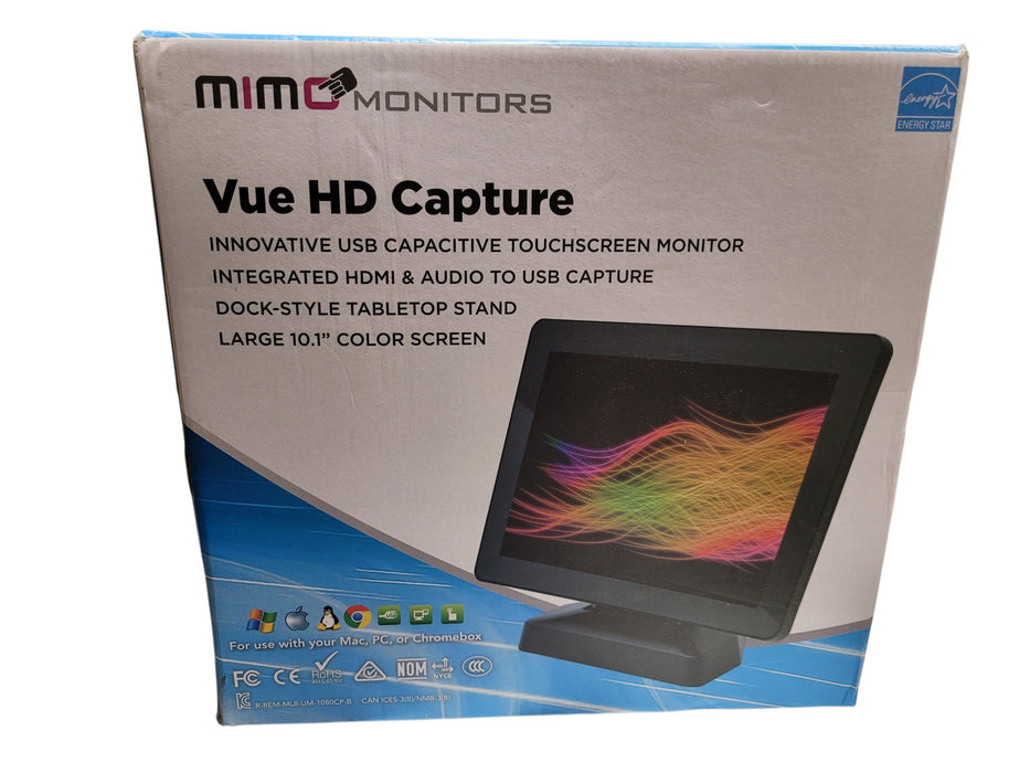 Mimo Vue HD Capture UM-1080CP-B - 10.1" Touchscreen USB Monitor