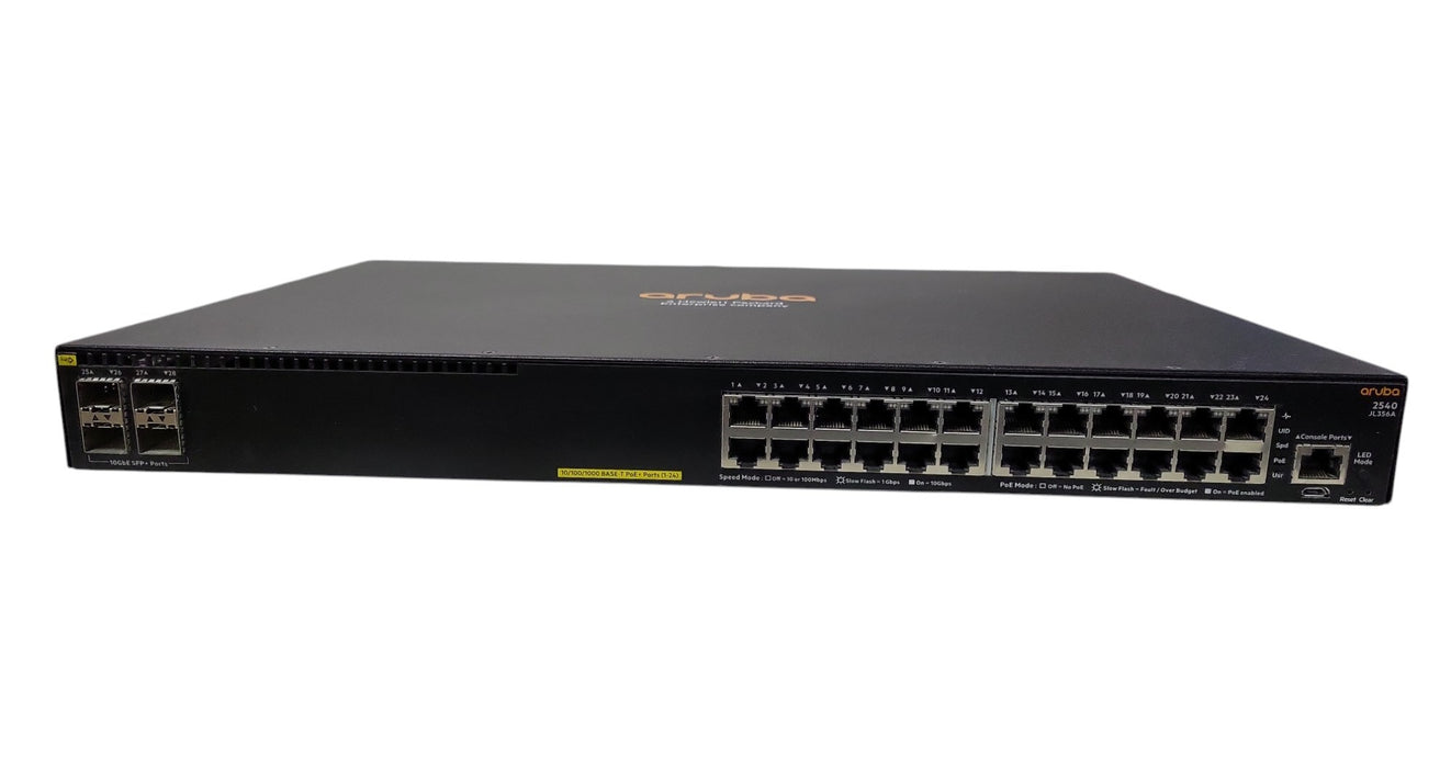 HPE Aruba 2540 24x-1GbE PoE+ 4x-1/10GbE SFP+ Network Switch JL356A