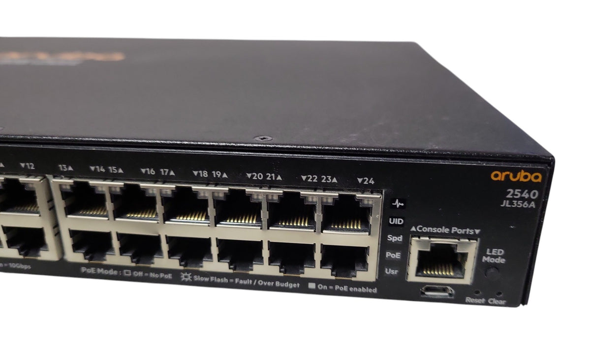 HPE Aruba 2540 24x-1GbE PoE+ 4x-1/10GbE SFP+ Network Switch JL356A