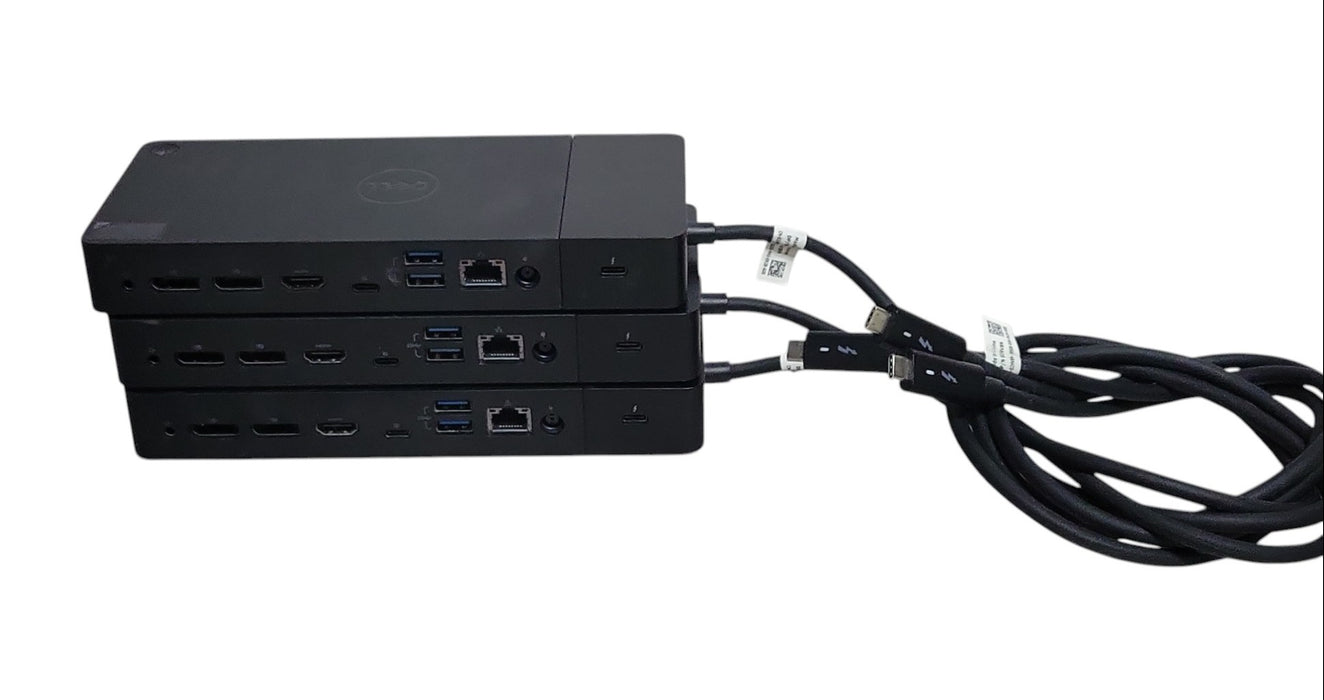 Lot of 3x Dell WD19TB K20A001 Docking stations