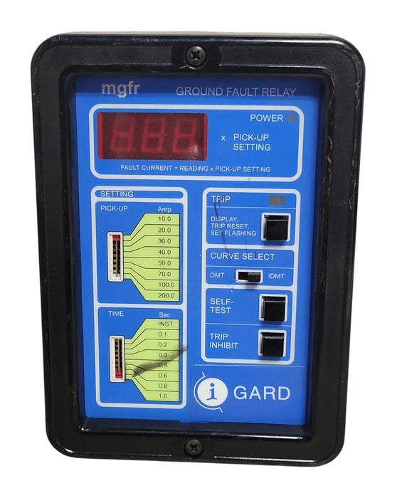 i-Gard MGFR MGFR-200-ZB Ground Fault Relay 120VAC (READ)
