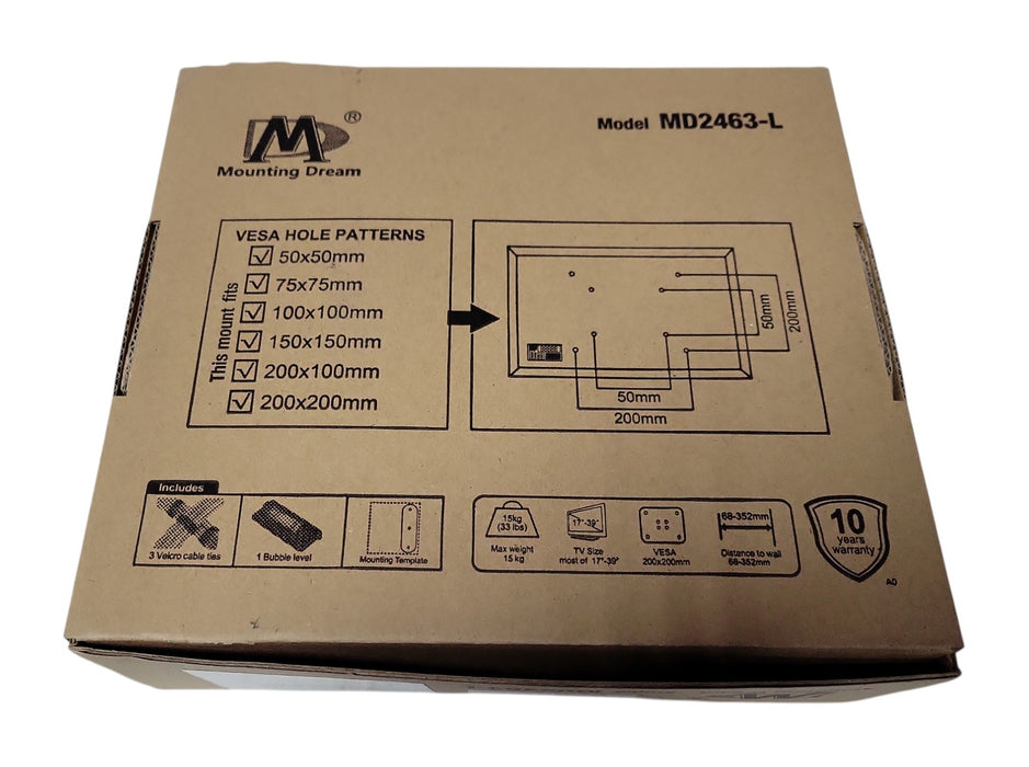 Mounting Dream MD2463-L Full-Motion TV Wall Mount VESA up to 200x200mm