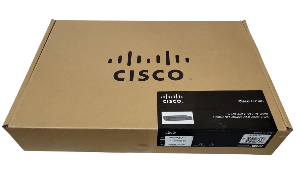 Cisco RV340 RV340-K9-NA Dual WAN Gigabit VPN Router