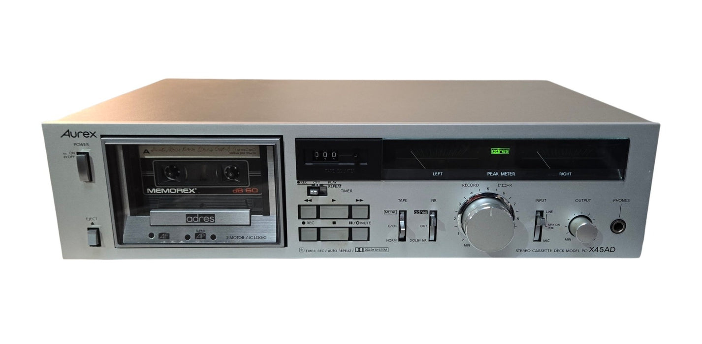 Toshiba Aurex PC-X45AD - Stereo Cassette Tape Deck adres Dolby NR