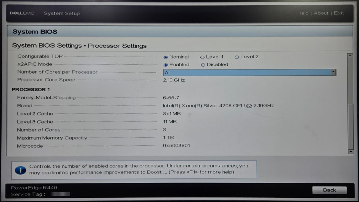 Dell PowerEdge R440 8x SFF - Xeon Silver 4208 16GB H730P 1x 1.8TB 2x550W