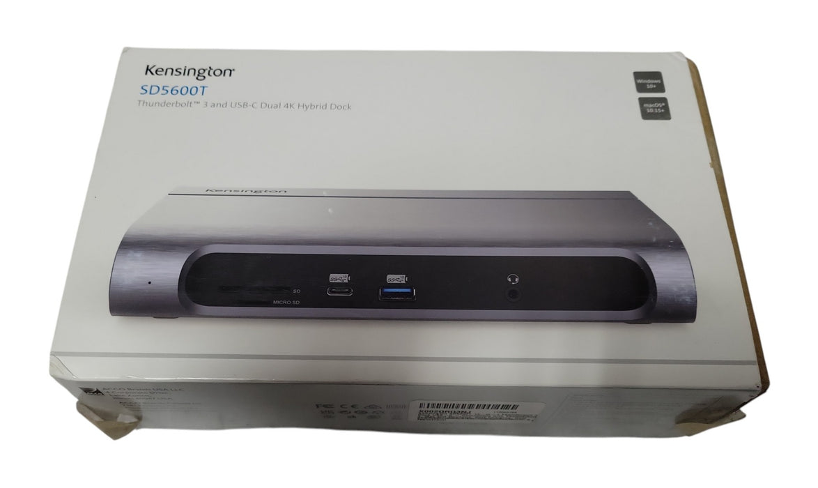 Kensington SD5600T Thunderbolt 3 and USB-C Dual 4K Hybrid Dock