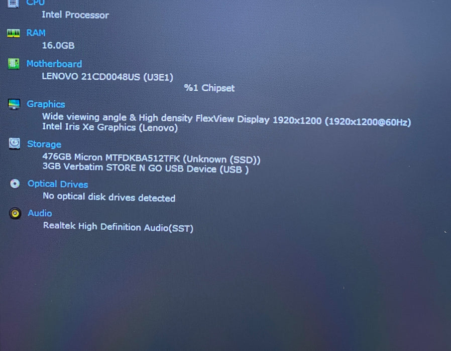 Lenovo ThinkPad X1 Yoga Gen 7 Intel core i7-1265U 1.80 16GB RAM 512GB SSD READ!