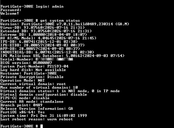 Fortinet FortiGate 300E FG-300E Security Appliance Dual AC PSU