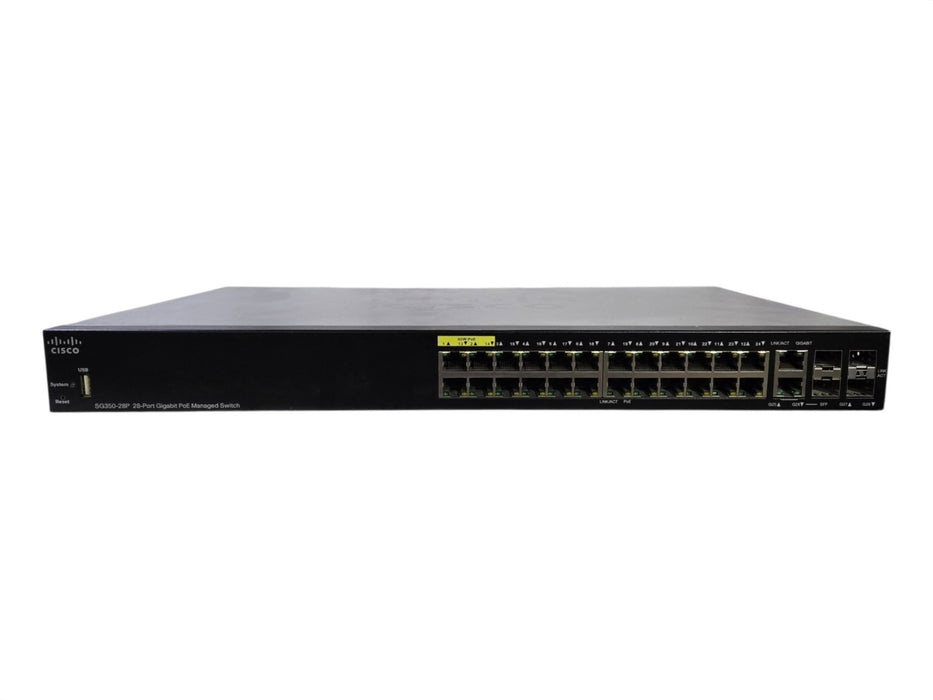 Cisco SG350-28P - 28-Port Gigabit PoE Managed Switch