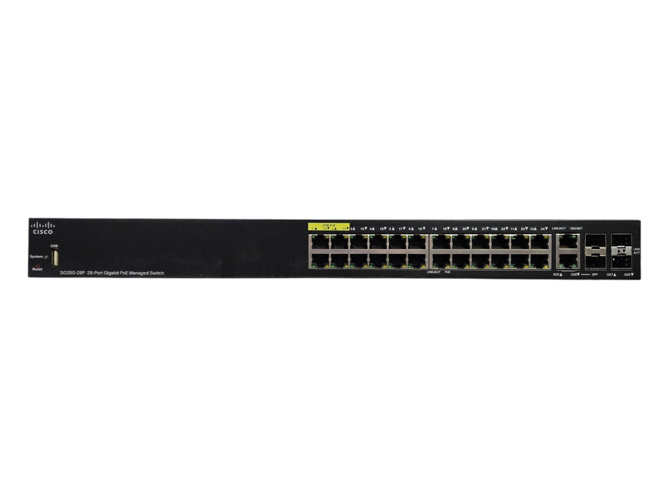Cisco SG350-28P - 28-Port Gigabit PoE Managed Switch