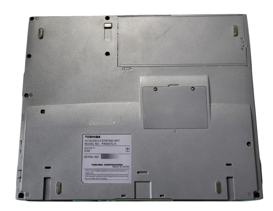 Toshiba Satellite 4070CDS - Intel Celeron 367MHz 192MB RAM No HDD Floppy + Batt