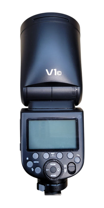 GODOX TTL Li-ion Round Head Camera Flash V1c For Canon (READ)