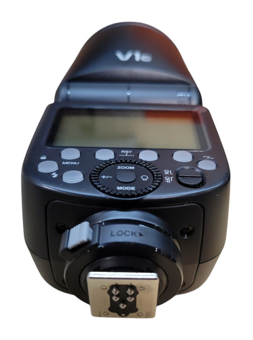 GODOX TTL Li-ion Round Head Camera Flash V1c For Canon (READ)