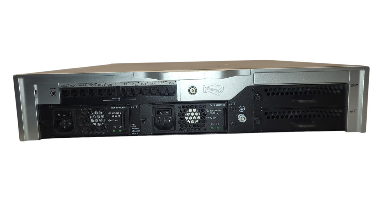 Mitel 50005080 ICP Controller (MXe) - 2x PSU 2x HDD Caddies VoIP Phone System