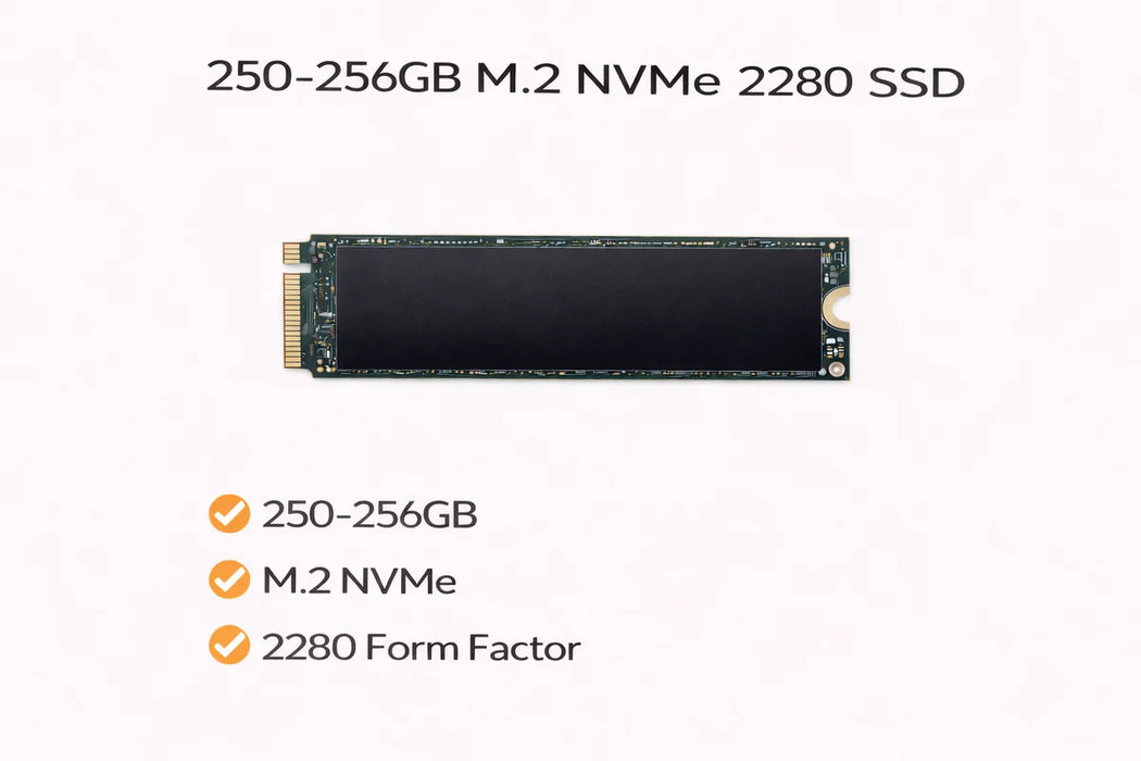 Lot of 40x 256GB m.2 nvme 2280 SSDs