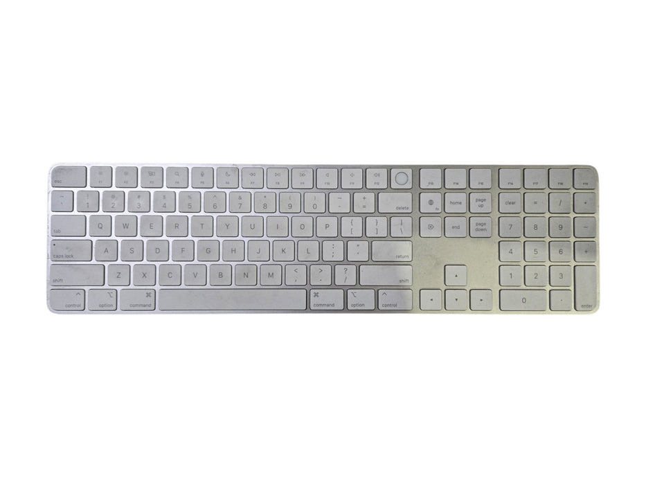 Apple Magic Keyboard with Touch ID and Numeric Keypad - Silver / White