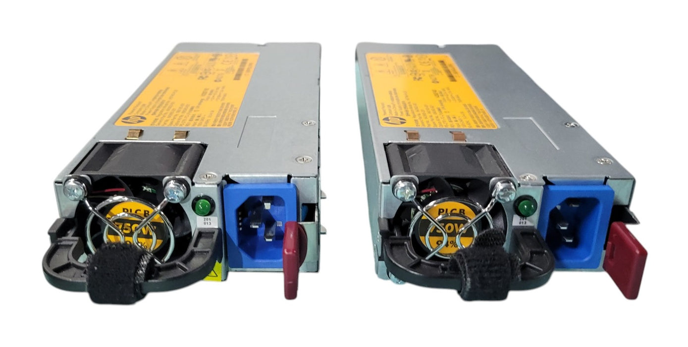 HP HSTNS-PL29 750W Common Slot Platinum Power Supply 656363-B21 (Lot of 2)