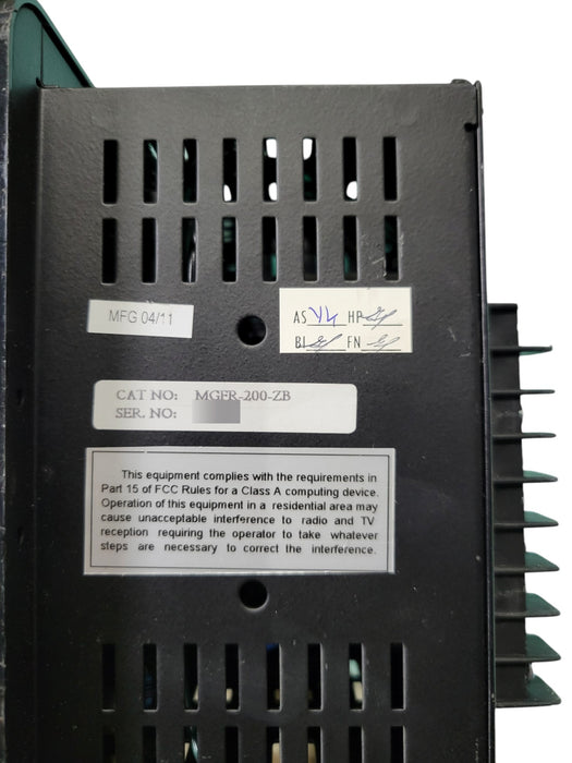 I-Gard MGFR mgfr-200-ZB Ground Fault Relay 120VAC