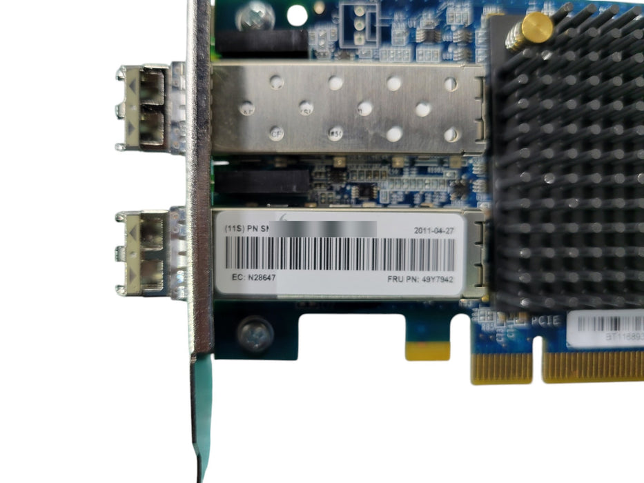 IBM Emulex 49Y7942 Dual Port 10GbE / 8Gb FC PCIe HBA Adapter
