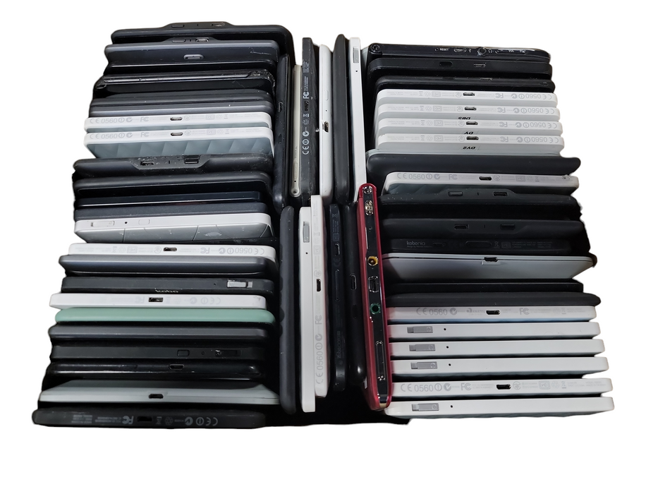 Lot of 60x Assorted E-Readers [Mixed Brands]