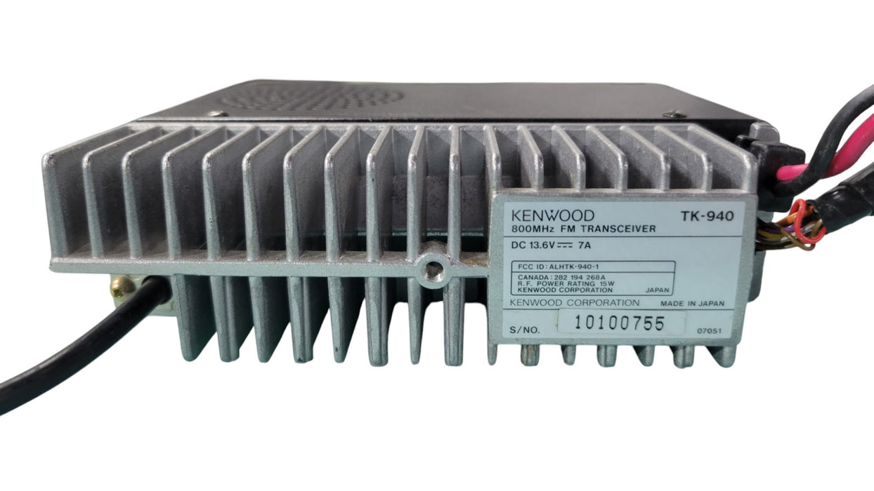 Kenwood TK-940 800MHz FM Transceiver Mobile Radio 15W DC 13.6V
