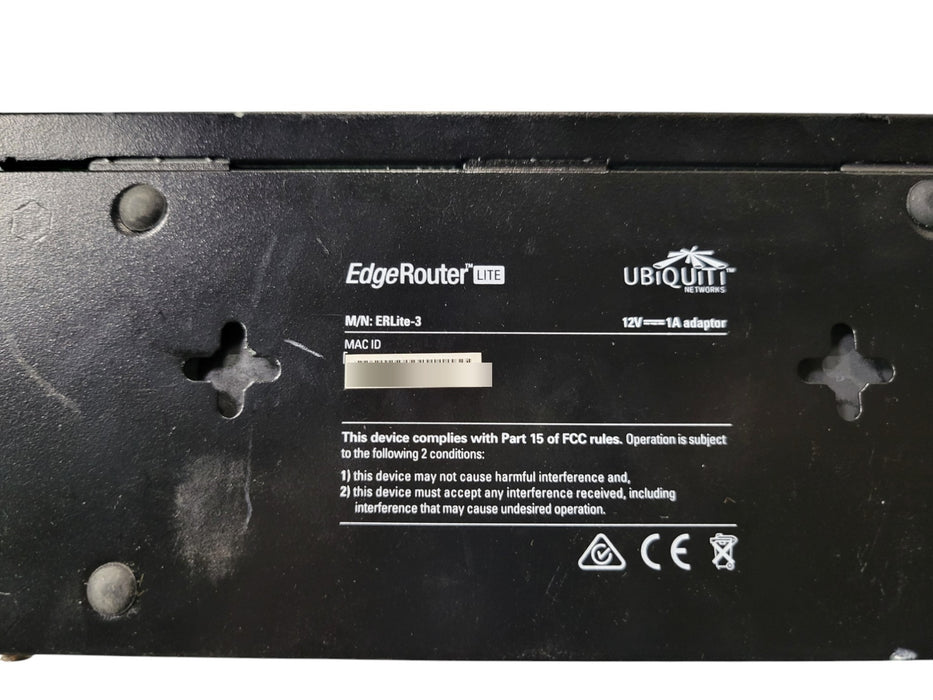 Ubiquiti EdgeRouter Lite ERLite-3 3-Port Gigabit Router
