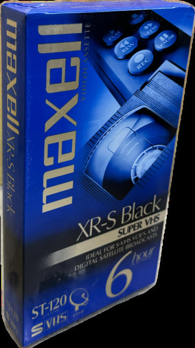 Maxell XR-S Black Super VHS ST-120 SVHS Cassette Tape Brand New Made In Japan Q
