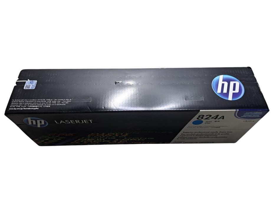 HP 824A CB381A Cyan Genuine Original Printer Cartridge For CP6015 CM6030mfp