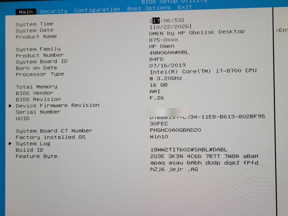 HP Omen Obelisk 875-0xxx - Core i7-8700 16GB RAM No GPU/Storage 500W PSU