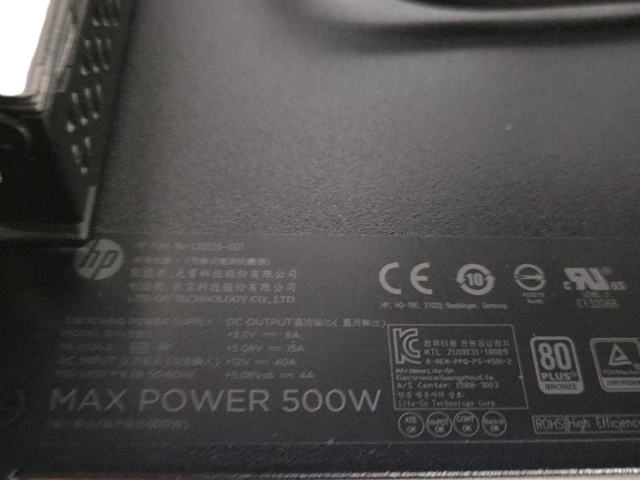 HP Omen Obelisk 875-0xxx - Core i7-8700 16GB RAM No GPU/Storage 500W PSU