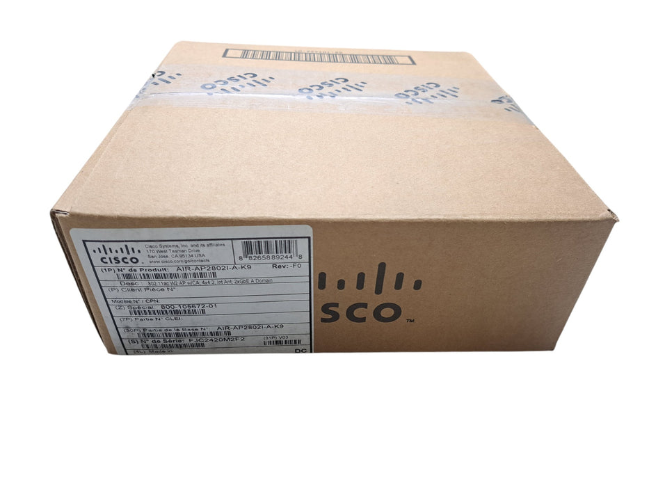 Cisco AIR-AP2802I-A-K9 802.11ac Dual Band Access Point (Open Box)