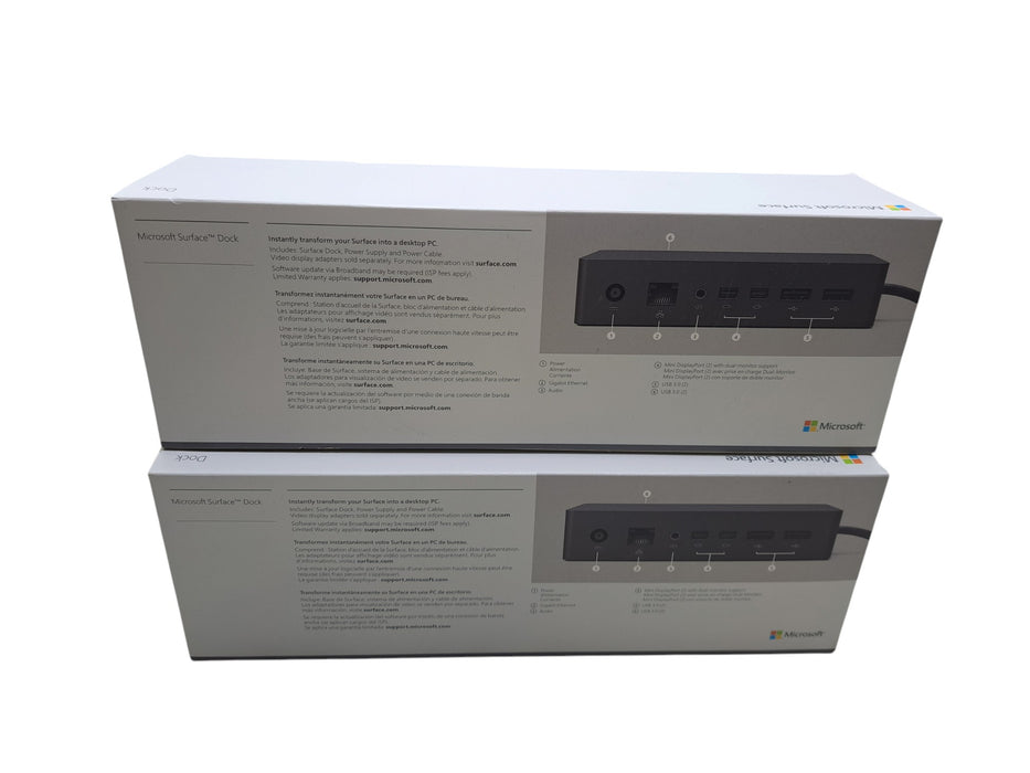 Lot of 2x Microsoft Surface Dock Model 1661 PF3-00005 Docking Station (Sealed)