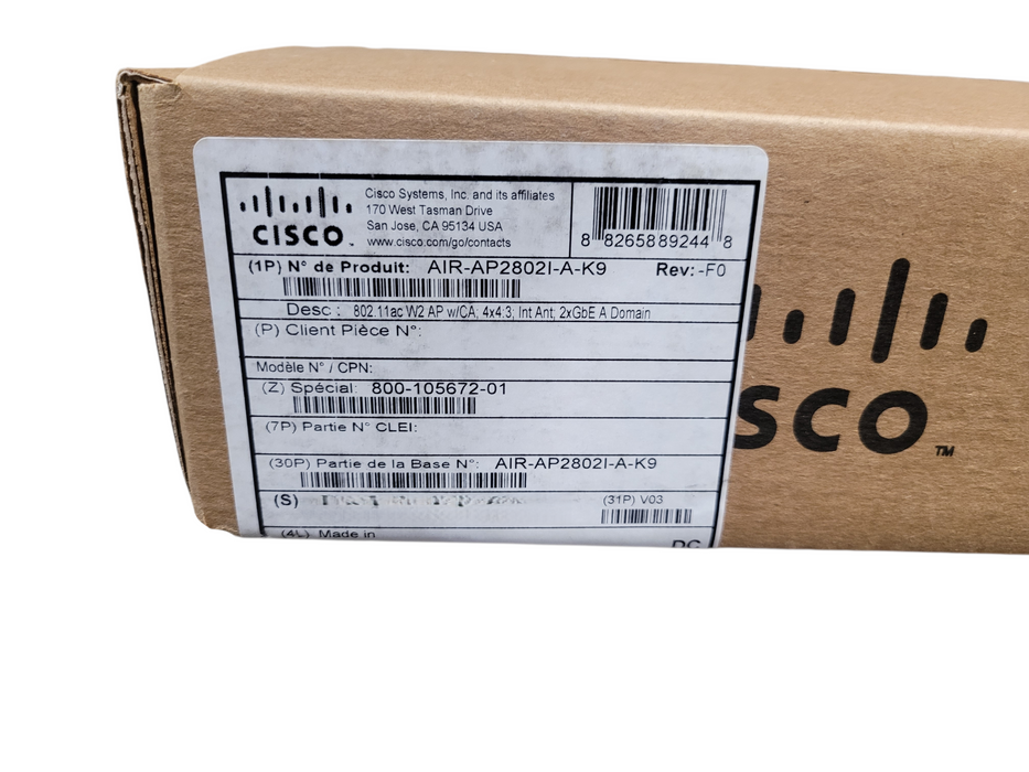 Cisco AIR-AP2802I-A-K9 Wireless Access Point 802.11ac