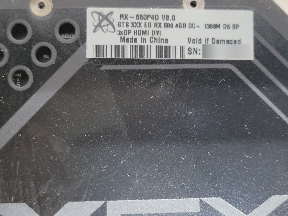XFX Radeon RX 580 4GB GDDR5 Graphics Card RX-580P4D