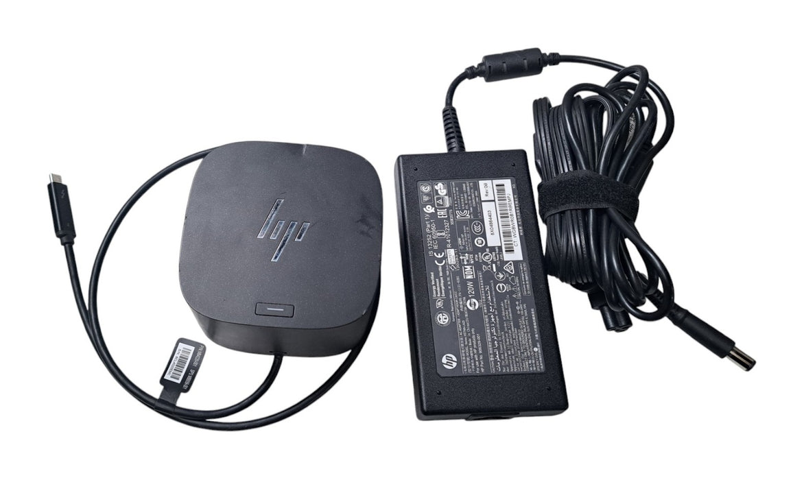 HP Thunderbolt Dock 120W G4 HSN-IX03 Docking Station with 120W Power Adapter