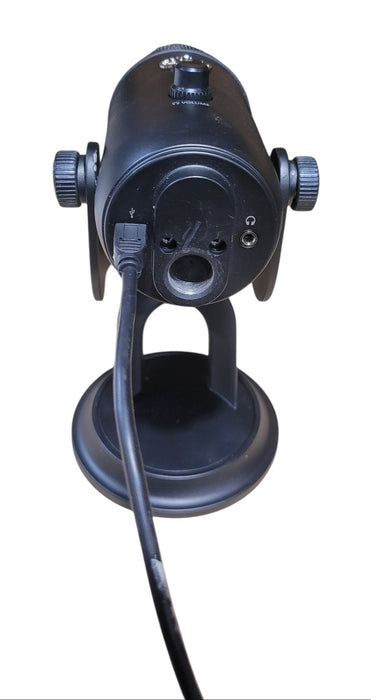 Blue Yeti Blackout USB Microphone with Desktop Stand and Cable
