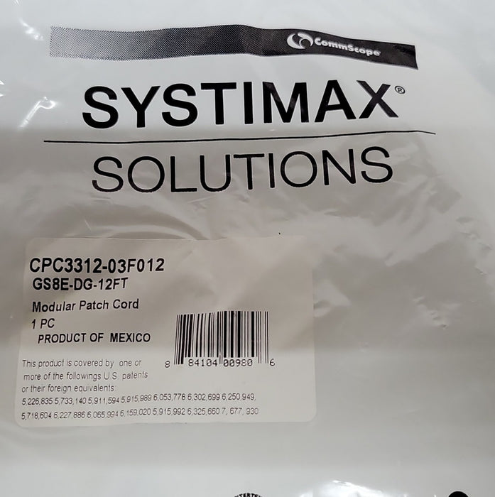 Lot of 26x Systimax CommScope CPC3312-03F012 GS8E-DG-12FT Modular Patch Cords