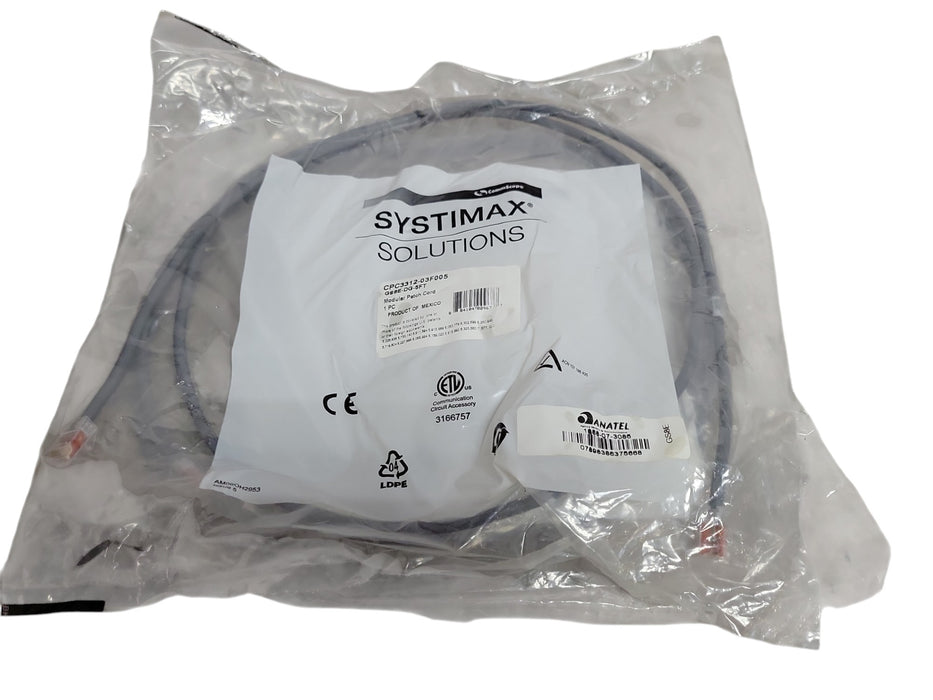 Lot of 2x Systimax CPC3312-03F005 GS8E-DG-5FT Modular Patch Cord