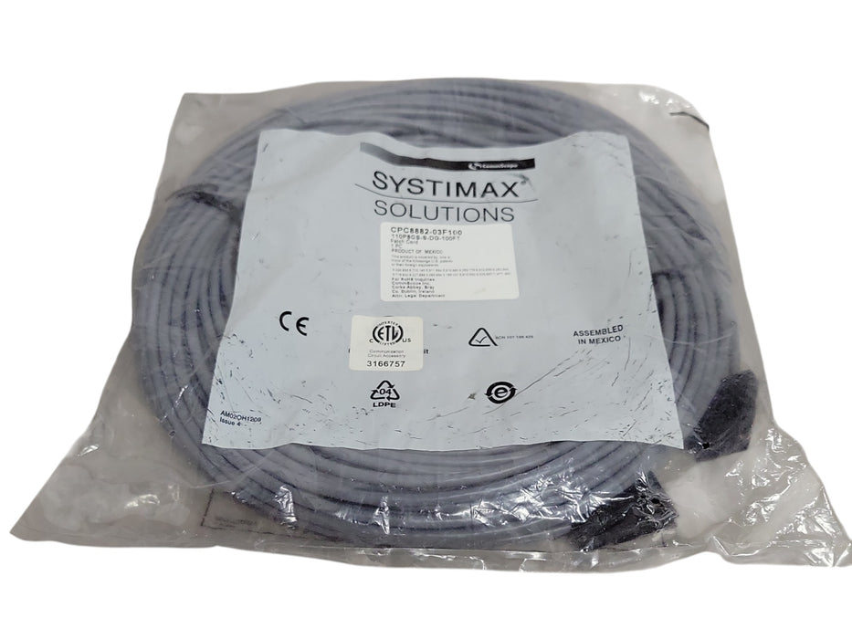 Systimax Solutions CPC8882-03F100 110P8GS-S-DG-100FT Patch Cord Cable 100ft