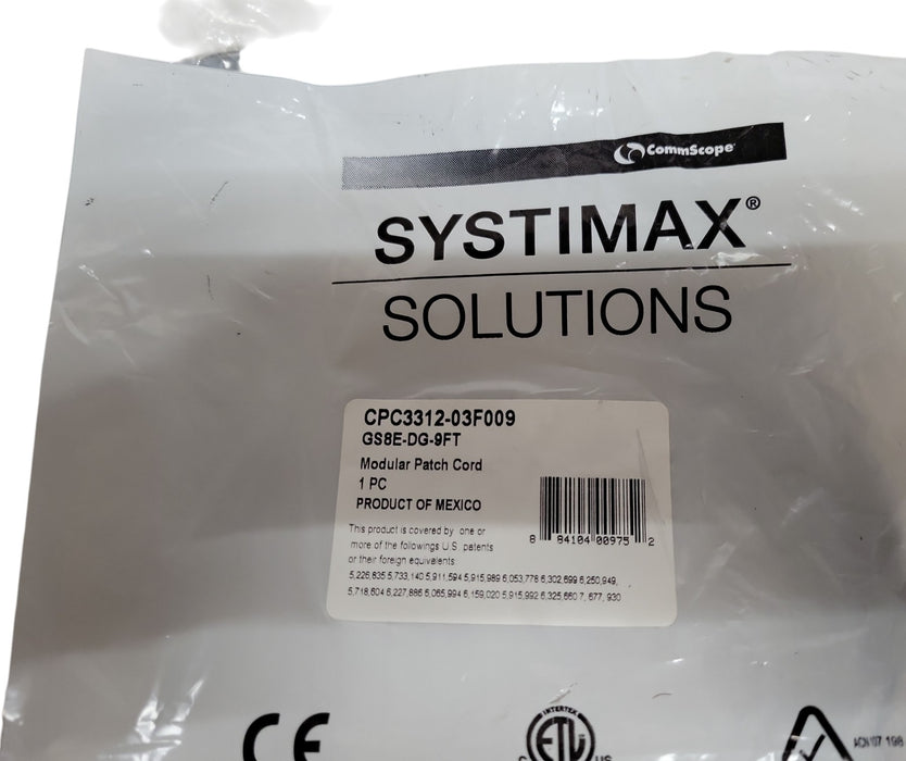 Lot of 5x CommScope SYSTIMAX GS8E Modular Patch Cords Cat 6 Ethernet Cables, SEE