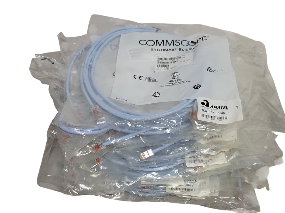 Lot of 21x CommScope SYSTIMAX GS8E-LB-10FT 10Ft Modular Patch Cords