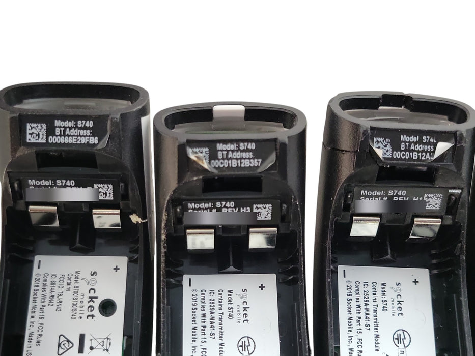 Lot of 6x Socket Mobile SocketScan S740 2D/1D Bluetooth Barcode Scanners (READ)
