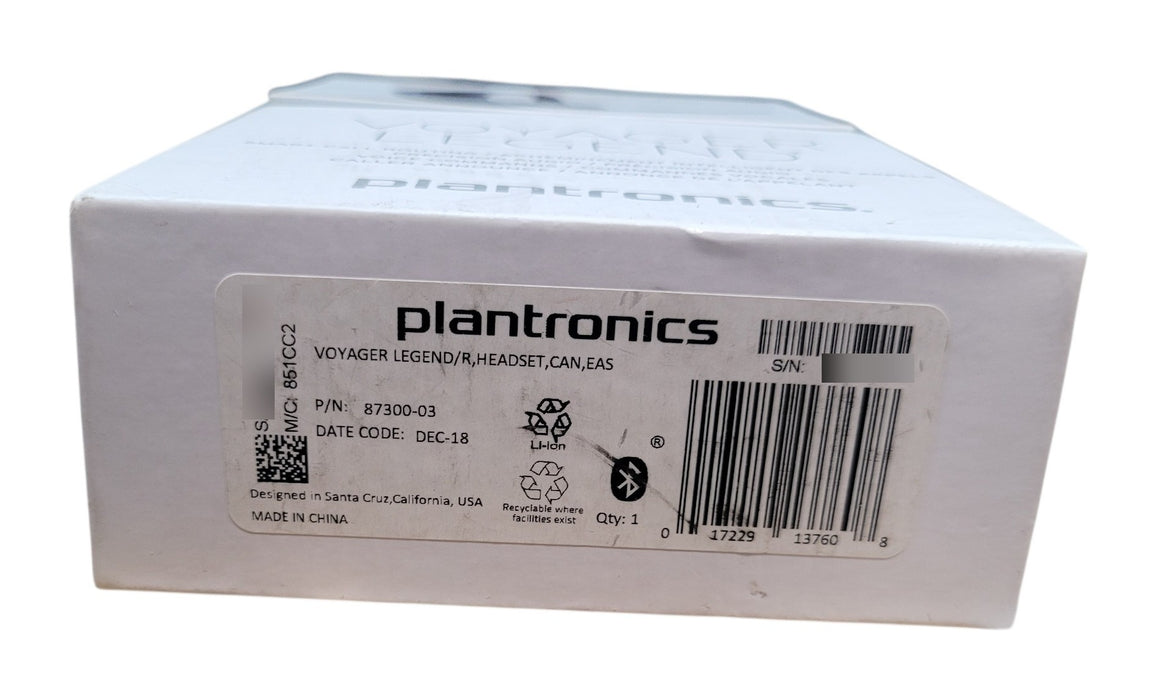 Plantronics Voyager Legend Wireless Bluetooth Headset P/N 87300-03