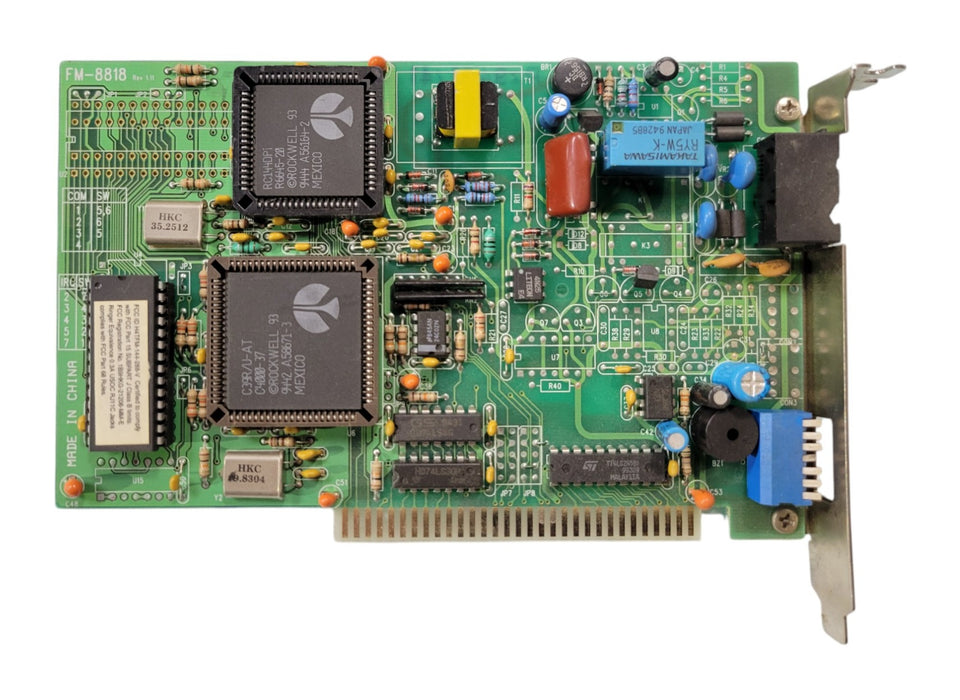 Rockwell RC144DPI FM-8818 - ISA 14.4K Fax Modem Card